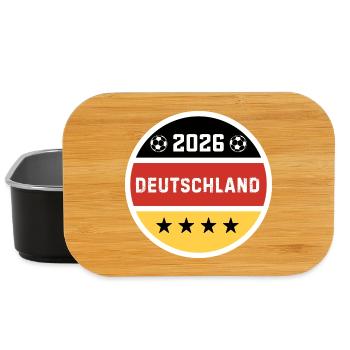 T-Shirt für einen Deutschen Fan - Lunch Box - Schwarz - Vorne