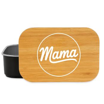 Mama Circle Emblem - Lunch Box - Schwarz - Vorne