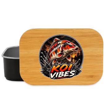 Koi Vibes Sunset Carp Design - Lunch Box - Schwarz - Vorne