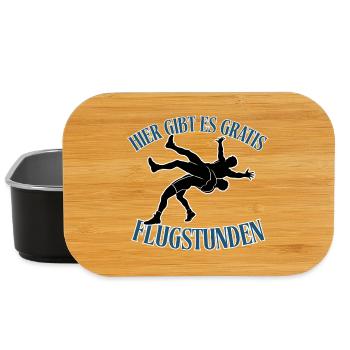 Kostenlose Flugstunden – Kampf-Silhouette - Lunch Box - Schwarz - Vorne