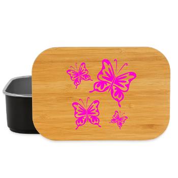 Schmetterlinge - Lunch Box - Schwarz - Vorne