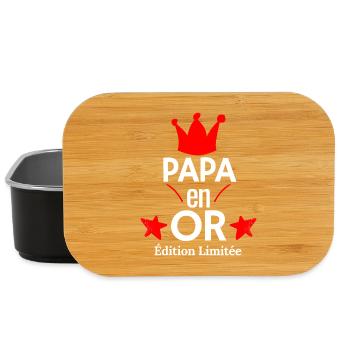 PAPA en OR Édition Limitée - Boîte à goûter - noir - Devant