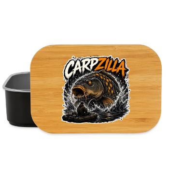 Conception de la pêche à la carpe monstre de Carpzilla - Boîte à goûter - noir - Devant
