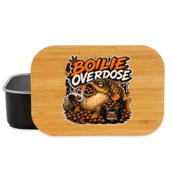 Boilie Overdose lustiges Karpfenfischen-Design - Lunch Box - Schwarz - Vorne