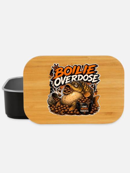 Conception drôle de pêche à la carpe par overdose de Boilie - Boîte à goûter - noir