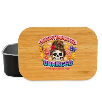 Overstimulated Unhinged Patch Skull - Lunch Box - Schwarz - Vorne