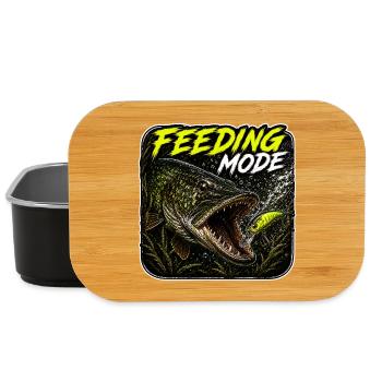 Fütterungsmodus Hechtfischerei-Design - Lunch Box - Schwarz - Vorne