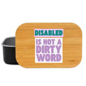 Behindert ist kein schmutziges Wort - Lunch Box - Schwarz - Vorne