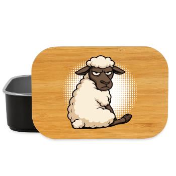 Schaf Schafe Schäfer Schafhalter Schafbock - Lunch Box - Schwarz - Vorne