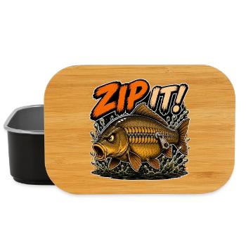 Zip It! Mirror Carp Fishing - Lunch Box - black - Front