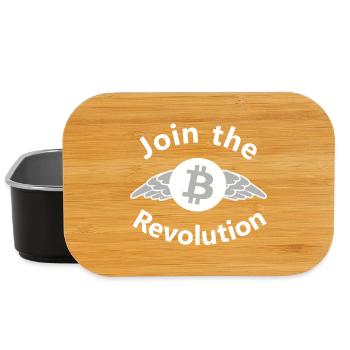 Révolution de l’aile Bitcoin - Boîte à goûter - noir - Devant