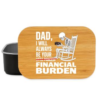 Ich werde immer deine finanzielle Last sein, Papa - Lunch Box - Schwarz - Vorne