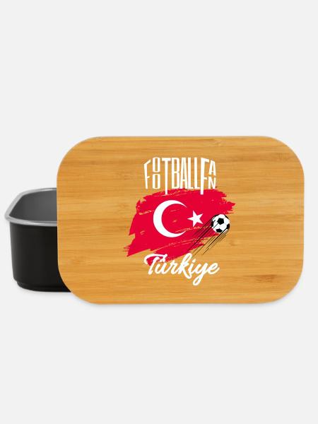 Fussball Fan Türkei - Lunch Box - Schwarz
