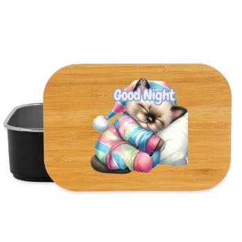 Pastel Kitten Gute Nacht - Lunch Box - Schwarz - Vorne