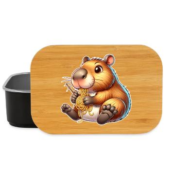 Capybara Pasta - Lunch Box - Schwarz - Vorne