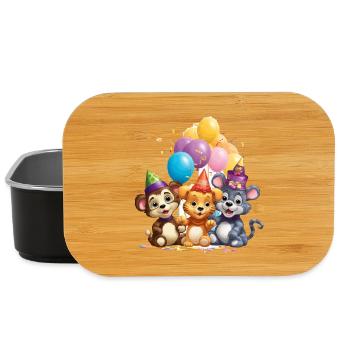 Animal Friends Birthday Gang - Lunch Box - black - Front