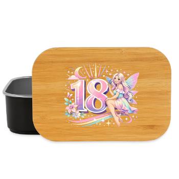 18. Geburtstag Elfe – Retro Pastell Geschenk - Lunch Box - Schwarz - Vorne
