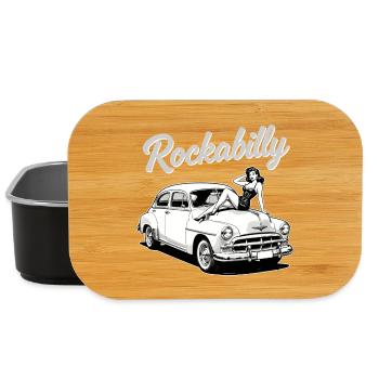 Rockabilly Hot Rod Pin-Up Car Classic T-Shirt - Lunch Box - black - Front