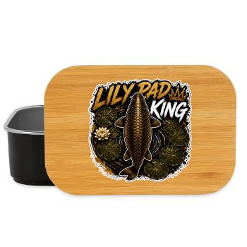 Lily Pad King Carp Fishing Design - Lunch Box - black - Front