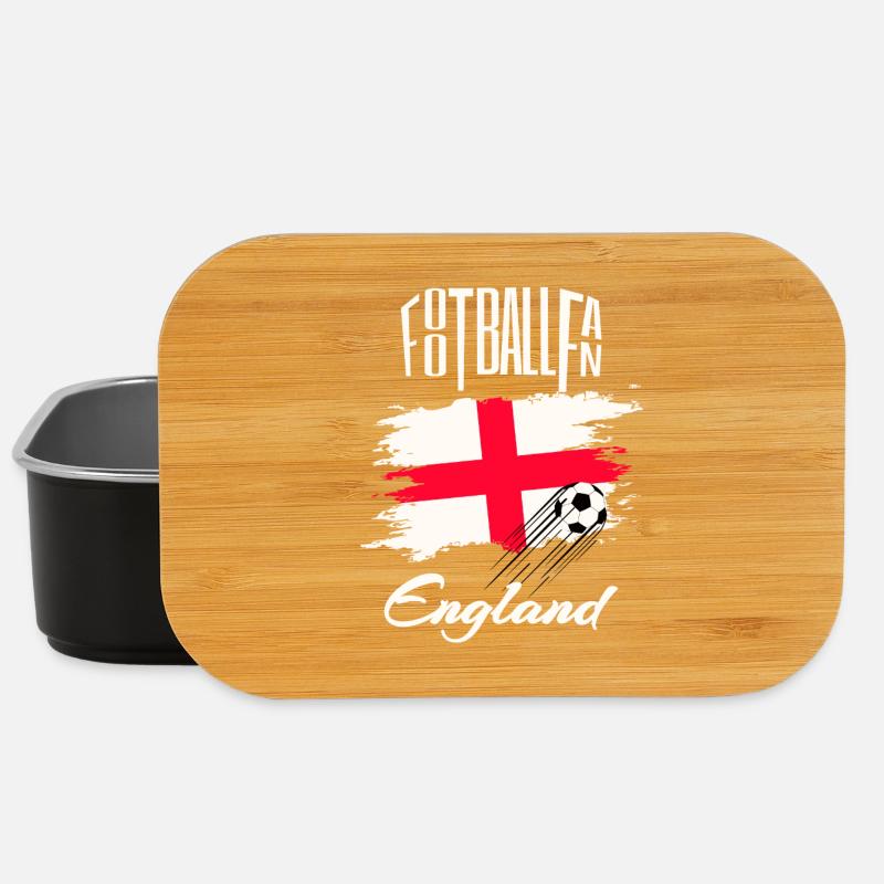 Fussball Fan England - Lunch Box - Schwarz