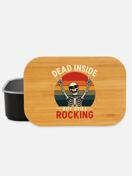 Dead Inside Still Rock gift - Lunch Box - black