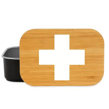 SCHWEIZ SWISS SWITZERLAND EUROPA SPORT FAN - Lunch Box - Schwarz - Vorne