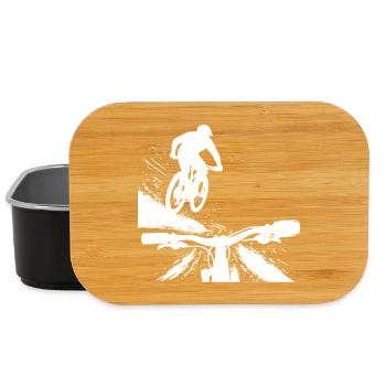 MTB Downhill Sprung POV - Mountainbike Design - Lunch Box - Schwarz - Vorne