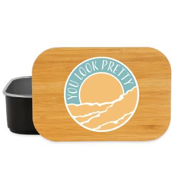 Tu as l’air assez drôle, complément Logo de l’amour de soi - Boîte à goûter - noir - Devant