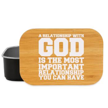 a_relationship_with_god - Lunch Box - Schwarz - Vorne