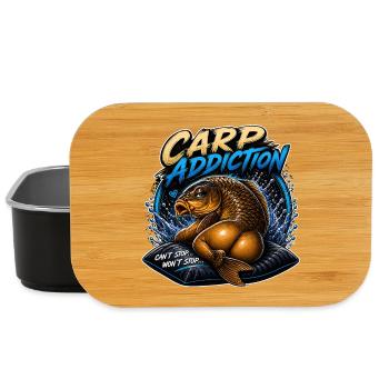 Carp Fishing Carp Addiction - Lunch Box - black - Front