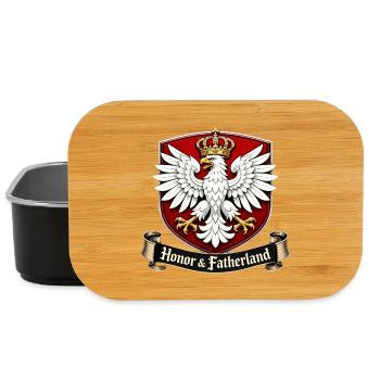 Polish Eagle Crown – Honor & Fatherland - Lunch Box - black - Front