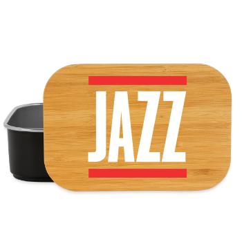 Jazz Bold Block Typography - Lunch Box - black - Front