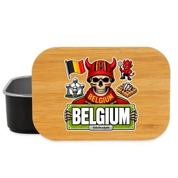 SkullCostume World Edition: Belgium - Lunch Box - black - Front