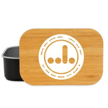 F*ck You A**hole in Morse Code Badge - Lunch Box - black - Front