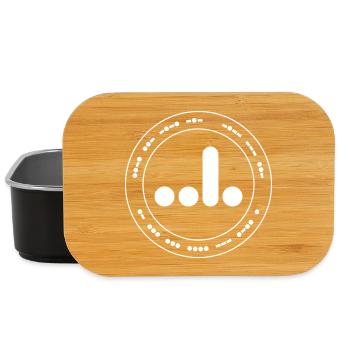 F*ck You A**hole in Morse Code Badge - Lunch Box - black - Front