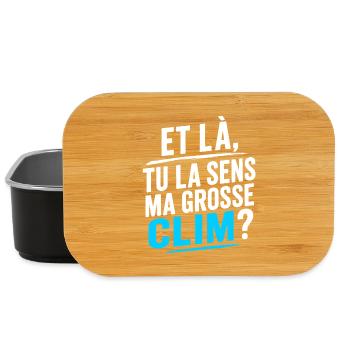 Et là, tu la sens ma grosse Clim ? - W - Boîte à goûter - noir - Devant
