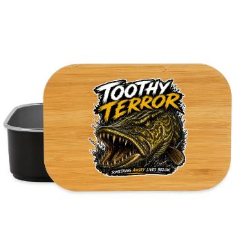 Terreur dentée de pêche au brochet - Boîte à goûter - noir - Devant