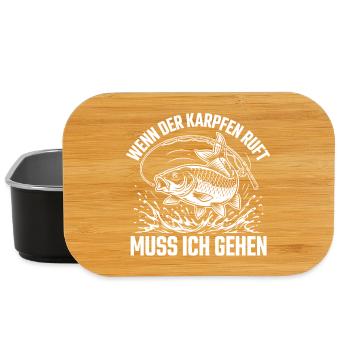 Der Karpfen ruft - Lunch Box - Schwarz - Vorne