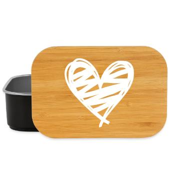 Herz - Lunch Box - Schwarz - Vorne