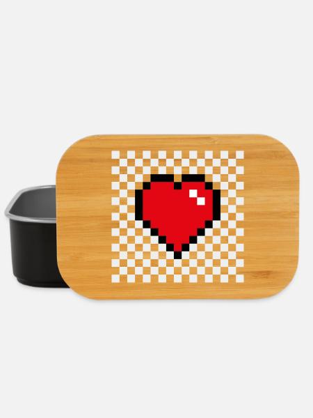 2 heart - Lunch Box - Schwarz