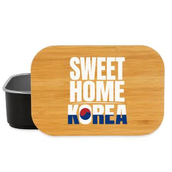 Sweet Home Korea – Südkoreanische Flagge - Lunch Box - Schwarz - Vorne