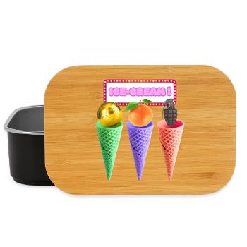 Mélange de trio néon crème - Boîte à goûter - noir - Devant