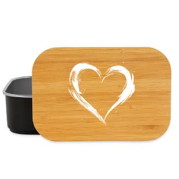 Heart - Lunch Box - black - Front