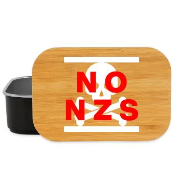 PAS DE NZS, PLUS JAMAIS, ANTIFASCISME, PAS D’AFD rouge - Boîte à goûter - noir - Devant