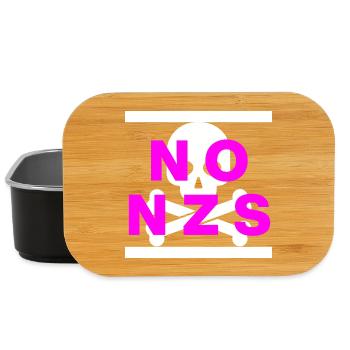 NO NZS, NEVER AGAIN, ANTI-FASCISM, NO AFD PINK - Lunch Box - black - Front