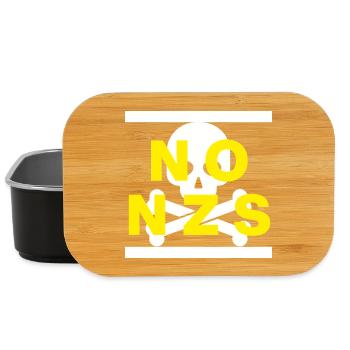 NO NZS, NEVER AGAIN, ANTI-FASCISM, NO AFD YELLOW - Lunch Box - black - Front