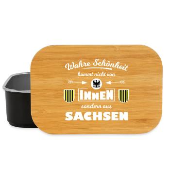 Wahre Schönheit aus Sachsen - Lunch Box - Schwarz - Vorne
