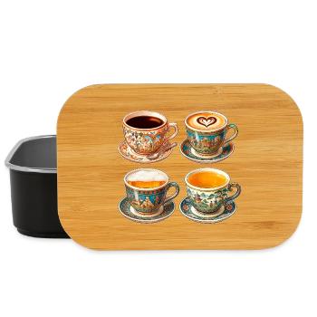 Coupes des quatre coins du monde - Boîte à goûter - noir - Devant