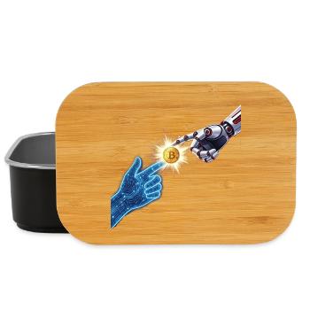 Creation of Bitcoin - Crypto Art T-Shirt - Lunch Box - black - Front