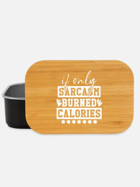 When sarcasm burns calories - Lunch Box - black